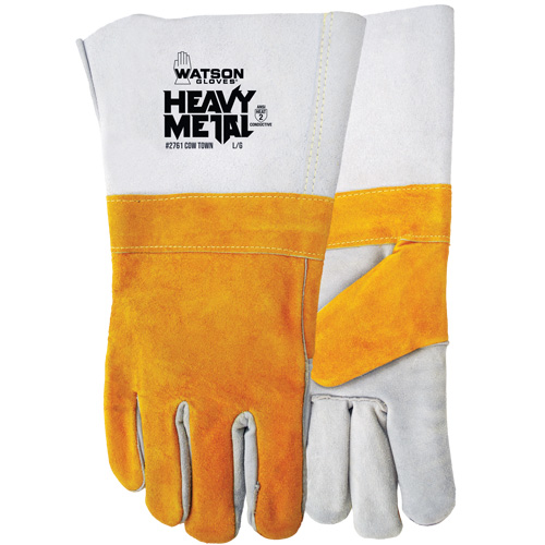 Gants ignifug&eacute;s Cow Town, Cuir de vache refendu, Taille Grand Stor-it Systems