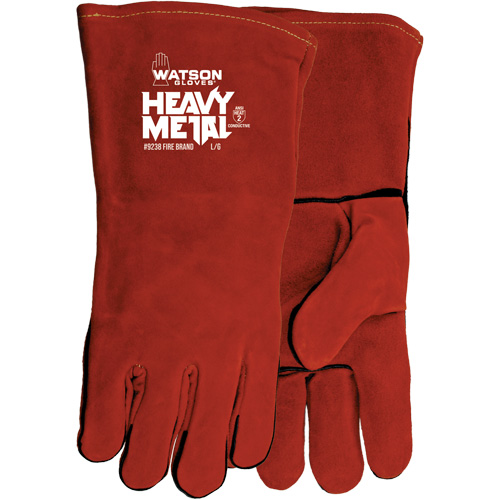 Gants de soudage Fire Brand, Cuir de vache refendu, Taille Taille unique Stor-it Systems