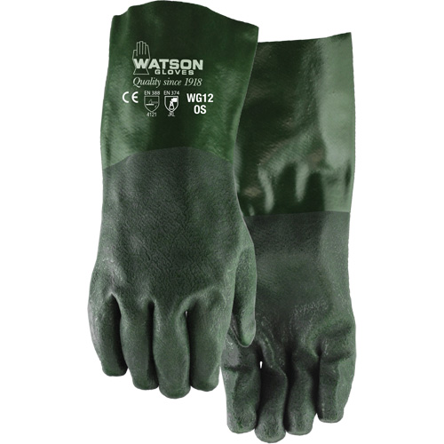 Gants enduits Dura Dip, 12" lo, PVC, Doublure en Jersey Stor-it Systems