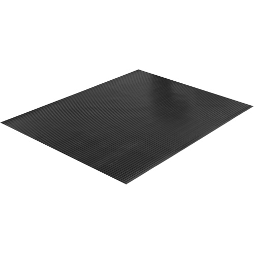Wide Rib Matting, Runner, 4' x 75' x 1/8", Black Stor-it Systems