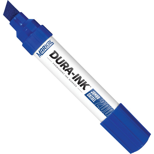 Marqueur Dura-Ink 200, Bleu, Pointe Ciseau Stor-it Systems