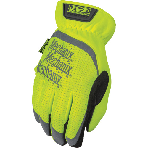 Gants de travail FastFit &agrave; haute visibilit&eacute;, Paume Synth&eacute;tique, Taille Moyen/9 Stor-it Systems