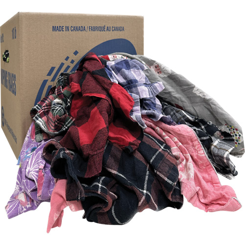 Chiffons d'essuyage, Flanelle, 10 lb Stor-it Systems