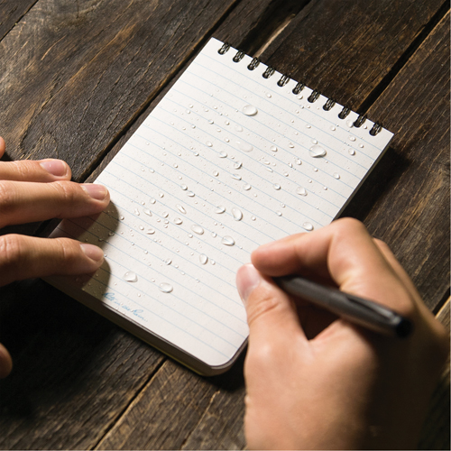 Pocket Top-Spiral Notebook, Soft Cover, Yellow, 100 Pages, 4" W x 6" L Stor-it Systems