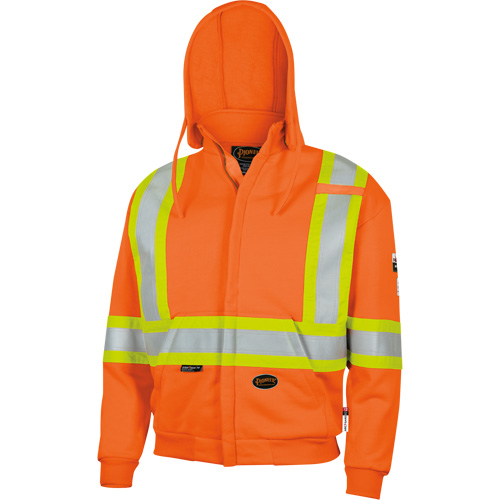 338SF Flame-Resistant Zip Style Hoodie, Men's, X-Large, High Visibility Orange, 22 cal/cm² Stor-it Systems