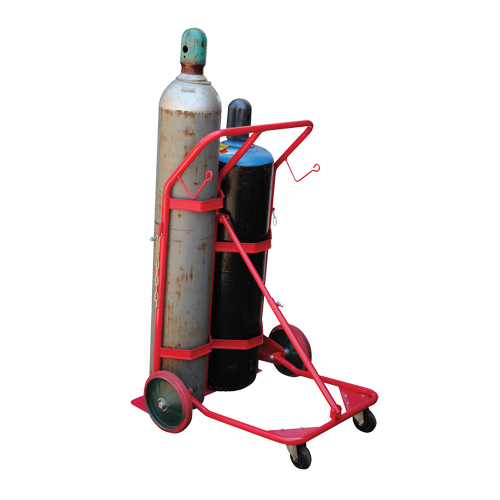 Cylinder Cart, Mold-on Rubber Wheels, 25-1/2"W x 7"L Base, 350 lbs. Stor-it Systems