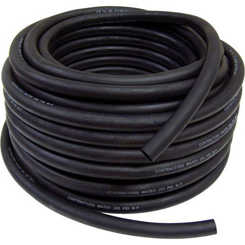 Boyau de jardin d'&eacute;vacuation de l'eau pour entrepreneur, Caoutchouc, 3/4" dia x 50' Stor-it Systems
