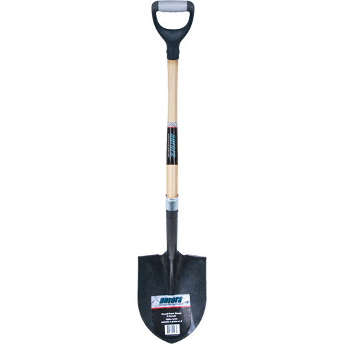 Pelle ronde robuste, Lame Acier au carbone, Bois dur, Manche Prise en D Stor-it Systems