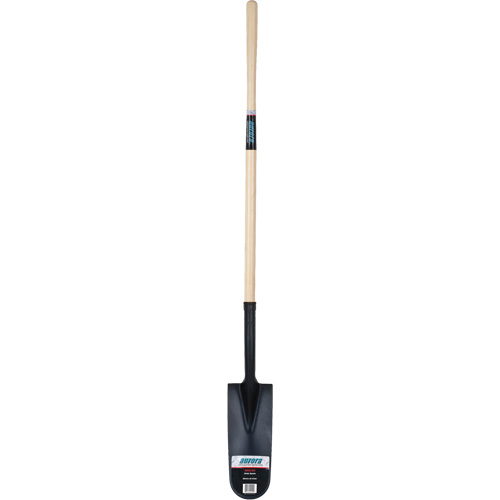Heavy-Duty Drain Spade, Carbon Steel, 16" x 6" Blade, 45" L, Straight Handle Stor-it Systems