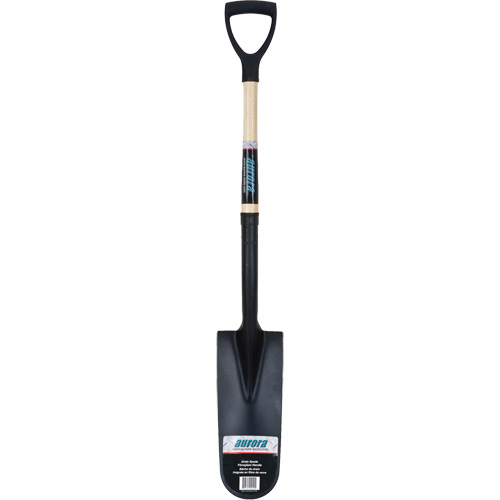 Drain Spade Shovel, Tempered Steel, 14" x 6" Blade, 30" L, D-Grip Handle Stor-it Systems