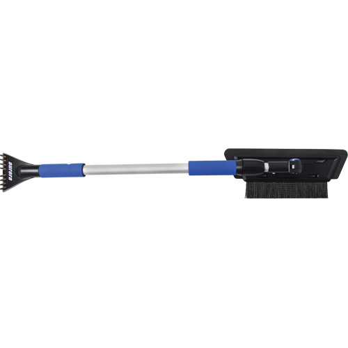 Snow Brush, Telescopic, EVA Foam Blade, 48" Long, Black/Blue Stor-it Systems