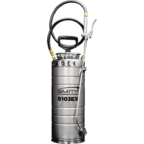 Vaporisateur de b&eacute;ton &agrave; compression s&eacute;rie industriel & entrepreneur, 3,5 gal. (16 L), Acier inoxydable, Lance de 24" Stor-it Systems