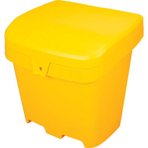Salt & Sand Storage Bins, With Hasp, 21" x 27" x 26", 4.24 cu. ft., Yellow Stor-it Systems