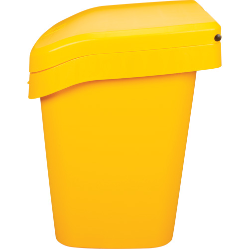 Salt & Sand Storage Bins, With Hasp, 21" x 27" x 26", 4.24 cu. ft., Yellow Stor-it Systems