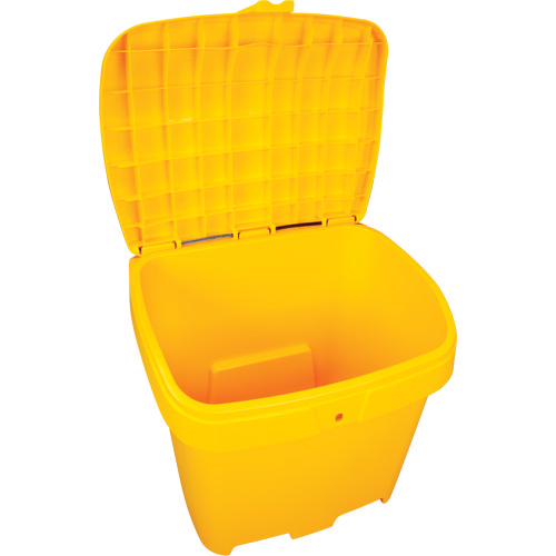 Salt & Sand Storage Bins, With Hasp, 21" x 27" x 26", 4.24 cu. ft., Yellow Stor-it Systems