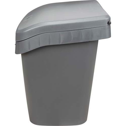 Bacs d'entreposage pour sel & sable, Avec Moraillon, 21" x 27" x 26", 4,24 pi³, Gris Stor-it Systems