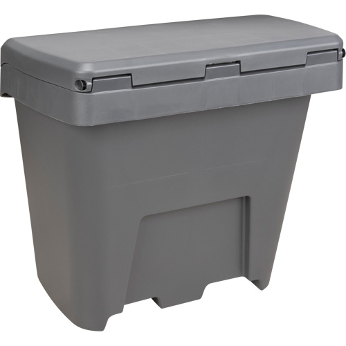 Bacs d'entreposage pour sel & sable, Avec Moraillon, 21" x 27" x 26", 4,24 pi³, Gris Stor-it Systems
