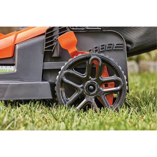 Tondeuse &agrave; gazon avec poign&eacute;e confortable, Pouss&eacute;e, &eacute;lectrique, Largeur de coupe 15" Stor-it Systems