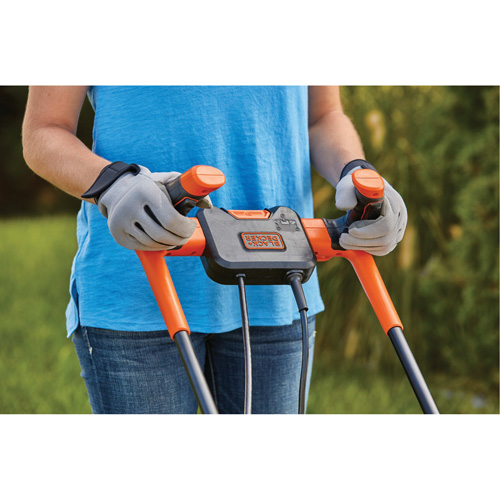 Tondeuse &agrave; gazon avec poign&eacute;e confortable, Pouss&eacute;e, &eacute;lectrique, Largeur de coupe 15" Stor-it Systems
