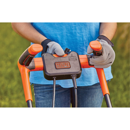 Tondeuse &agrave; gazon avec poign&eacute;e confortable, Pouss&eacute;e, &eacute;lectrique, Largeur de coupe 17" Stor-it Systems