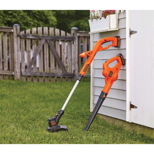 Ensemble combin&eacute; coupe-bordure/taille-bordure et balayeuse pour surfaces rigides Max*, 10", &agrave; pile, 20 V Stor-it Systems
