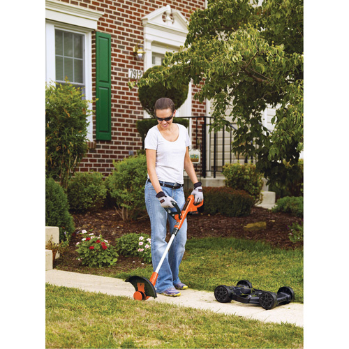 Ensemble de tondeuse compacte sans fil 3 en 1 20 V Max*, Pouss&eacute;e, &agrave; pile, Largeur de coupe 12" Stor-it Systems