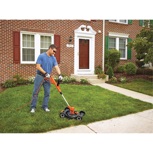 3-in-1 Compact Mower, Push Walk-Behind, Electric, 12" Cutting Width Stor-it Systems