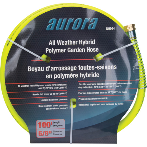 Hybrid Garden Hose, Copolymer, 5/8" dia. x 100' Stor-it Systems