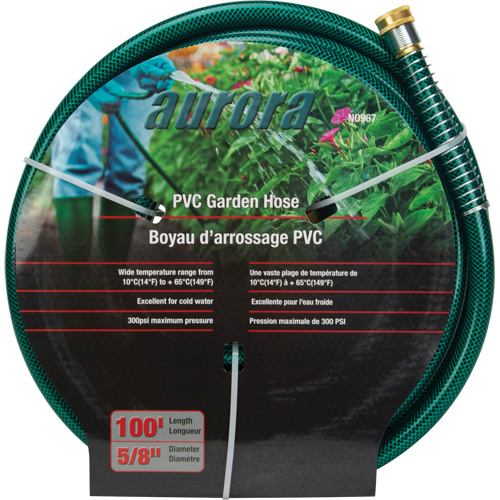 Tuyau de jardin, PVC, 5/8" dia x 100' Stor-it Systems