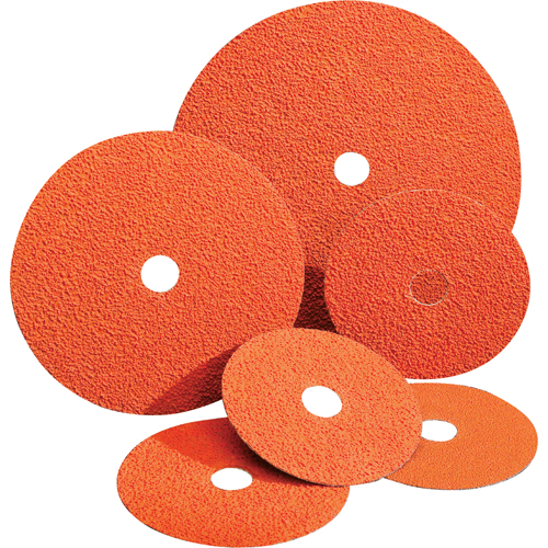 Blaze&reg; Fiber Discs, Ceramic Alumina, 24, 4-1/2" Dia x 7/8" Arbor Stor-it Systems