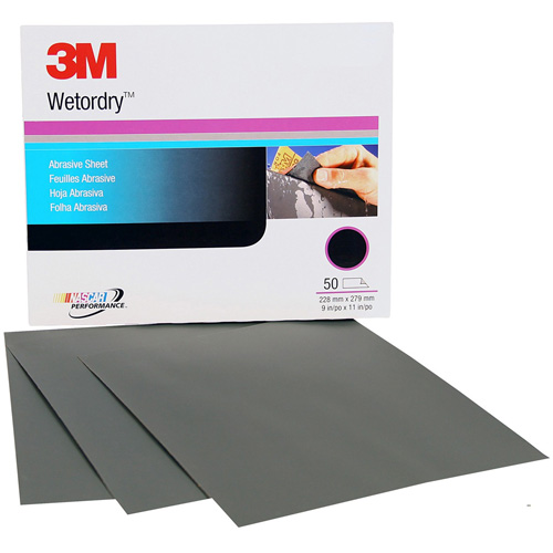 Feuille abrasive Imperiale, 9" x 11", Grain 1200, Carbure de silicium Stor-it Systems