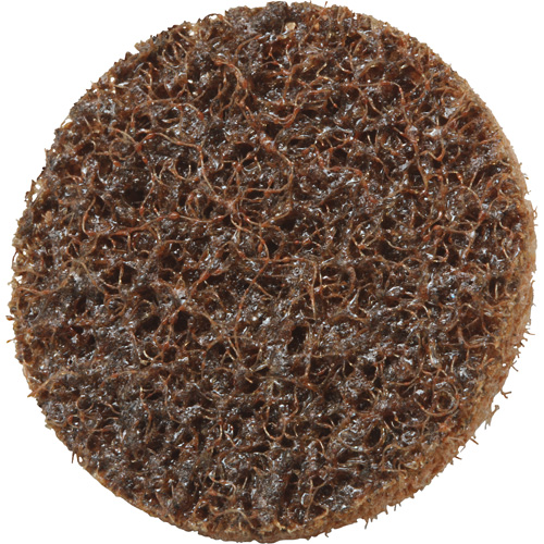 Disque de conditionnement de surface Roloc Scotch-Brite, 1-1/2" dia., Grain Cors&eacute;, Oxyde d'aluminium Stor-it Systems