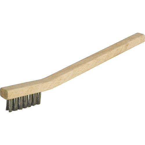 Small Cleaning Industrial-Duty Scratch Brush, Stainless Steel, 3 x 7 Wire Rows, 7-3/4" Long Stor-it Systems