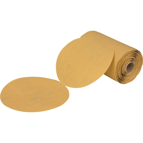 Stikit 216U Gold Paper Disc Roll, 6" Dia., P360 Grit, Aluminum Oxide Stor-it Systems
