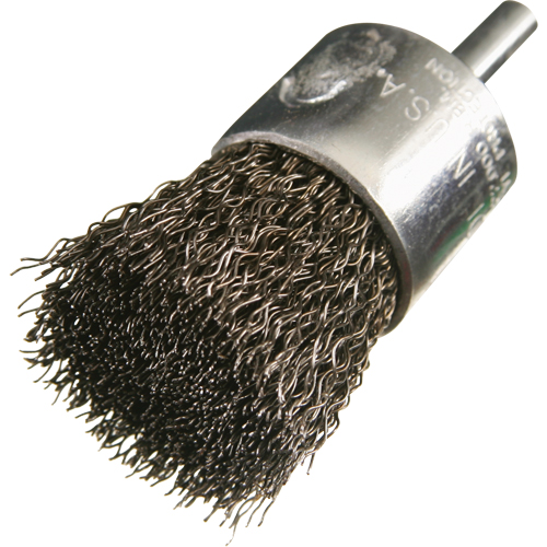 Brosses mont&eacute;es &agrave; fils cr&ecirc;p&eacute;s, 1/2", Fils 0,014", Tige 1/4" Stor-it Systems