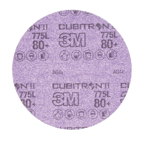 Rouleau de disques abrasifs Cubitron II Stikit, 6" dia., Grain 80+, C&eacute;ramique Stor-it Systems