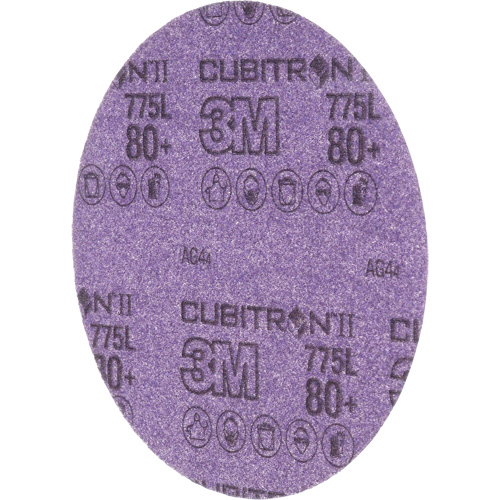 Rouleau de disques abrasifs Cubitron II Stikit, 6" dia., Grain 80+, C&eacute;ramique Stor-it Systems