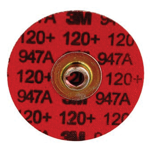Disque &agrave; bordure durable Cubitron II Roloc, 3" dia., Grain 120+, C&eacute;ramique Stor-it Systems