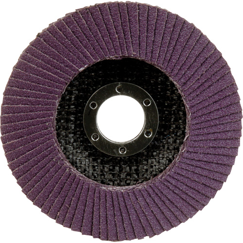 Disque &agrave; lamelles &agrave; changement rapide 769F, 4-1/2" x 7/8", Type 27, Grain 80+, C&eacute;ramique Stor-it Systems