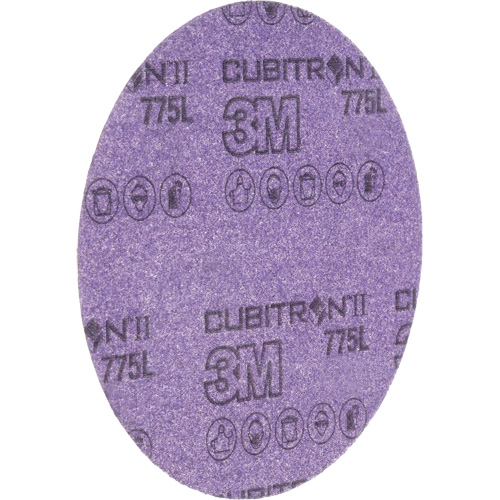 Disque en pellicule s&eacute;rie 775L Cubitron II Hookit, dia 6", Grain 240+, C&eacute;ramique, 3 mils Stor-it Systems
