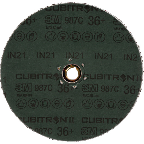 Disque en fibre 987C Cubitron II, C&eacute;ramique, 36+, 4-1/2" Dia Stor-it Systems