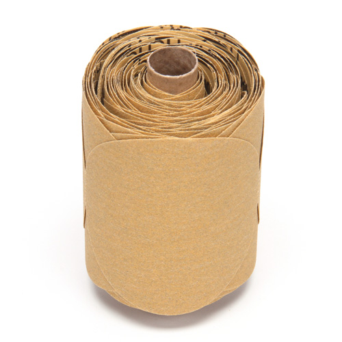 Stikit Gold Paper 216U Disc Roll, Aluminum Oxide, 5" W x 52' L, P100 Grit Stor-it Systems