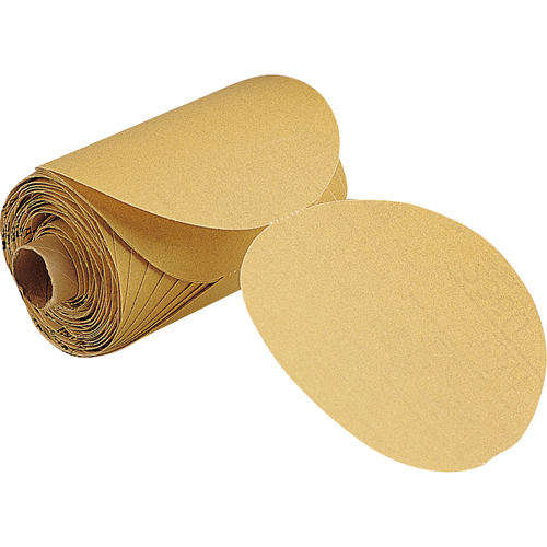 236U Stikit Paper Disc Roll, 5" Dia., P100 Grit, Aluminum Oxide Stor-it Systems