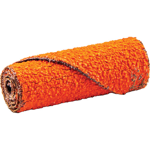 Cartouche de ruban abrasif en rouleau, 60 Grain, 1/2" dia., C&eacute;ramique d'alumine, 1-1/2" lo, 1/8" Dimension de l'arbre Stor-it Systems