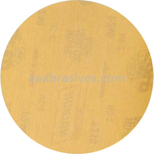 No-Fil Adalox Gold Reserve Hook & Loop Sanding Disc, 5" Dia., P320 Grit, Aluminum Oxide Stor-it Systems