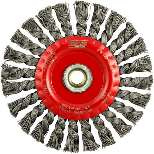 Roue compl&egrave;te de c&acirc;ble de torsion, Dia. 6", Fils 0,023", Arbre 5/8"-11, Acier Stor-it Systems