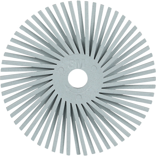 Brosse radiale en soies de pr&eacute;cision type A PN-RB Scotch-Brite , C&eacute;ramique, Grain 120+, 3" dia. Stor-it Systems