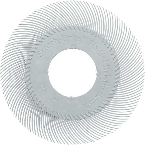 Scotch-Brite Type C Precision Radial Bristle Brush PN-RB without Adapter, Ceramic, 120+ Grit, 6" Dia. Stor-it Systems