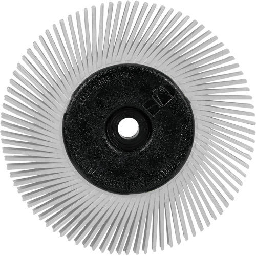 Scotch-Brite Type A Precision Radial Bristle Brush PN-RB with Adapter, Ceramic, 120+ Grit, 6" Dia. Stor-it Systems