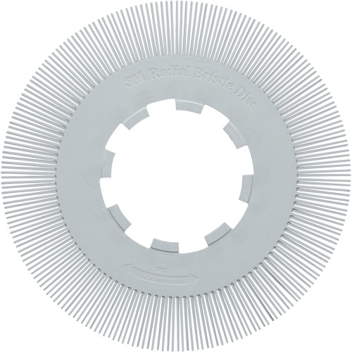 Scotch-Brite Type S Precision Radial Bristle Brush PN-RB without Adapter, Ceramic, 120+ Grit, 8" Dia. Stor-it Systems